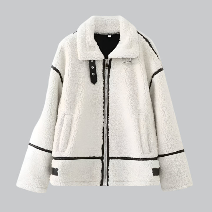 Luna - White Teddy Jacket