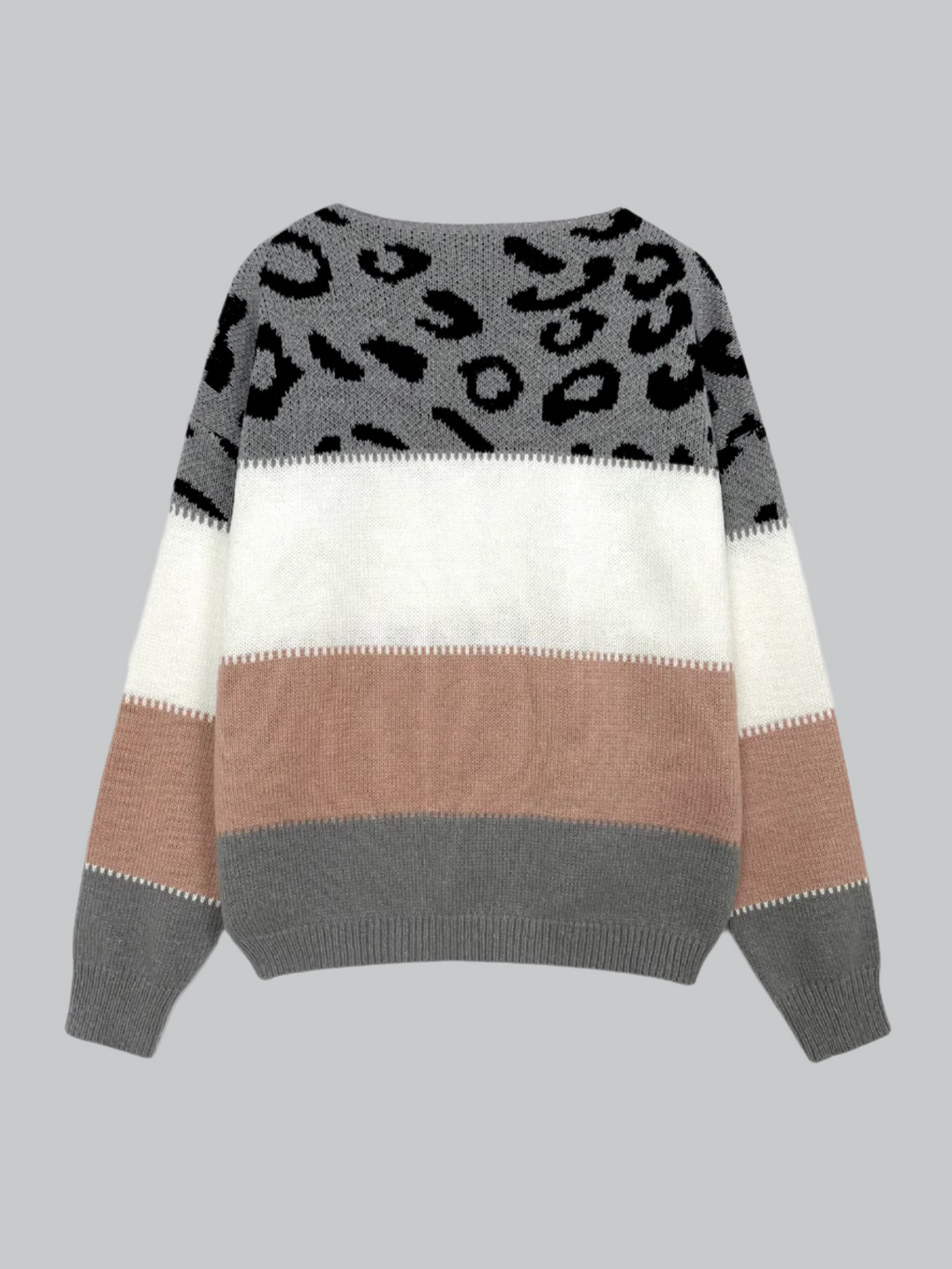 Serena - Leopard Print Knit Sweater