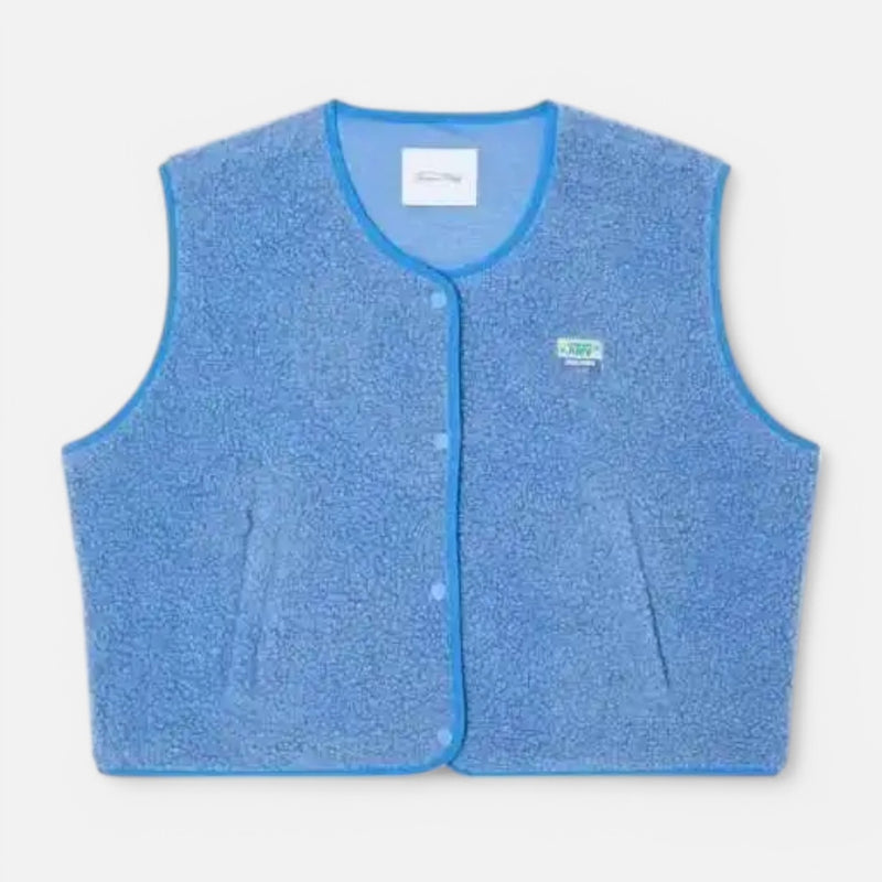 Monacogents | Women's Elegant Single-Breasted Wool Vest Sleeveless Top