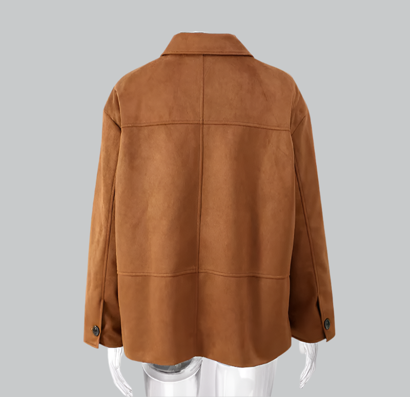 Sophia - Retro Collar Solid Color Women's Jacket