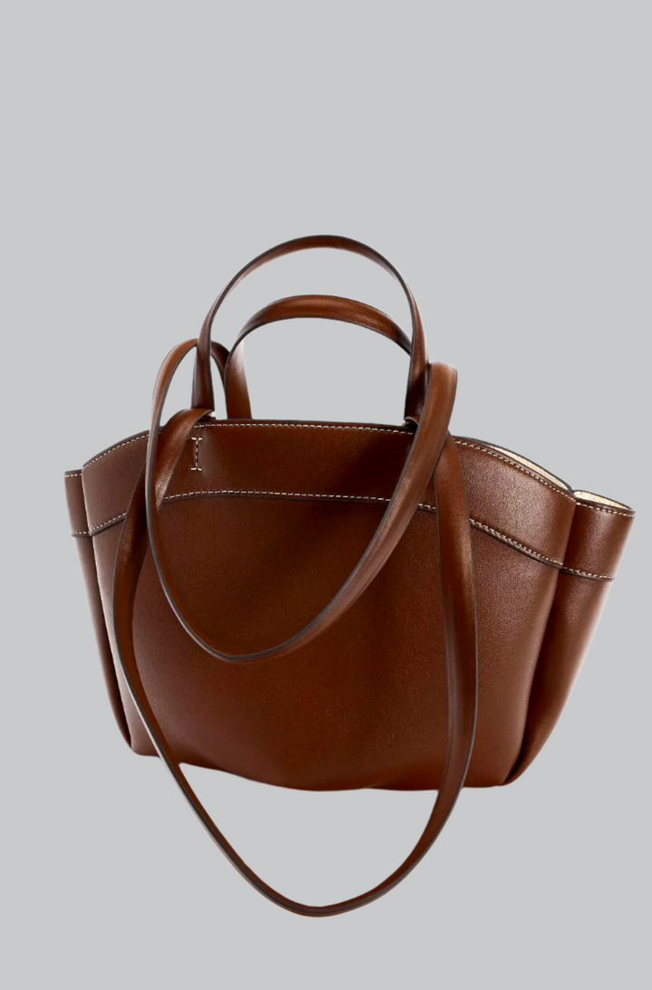 Isabella - Retro PU Leather Tote Bag