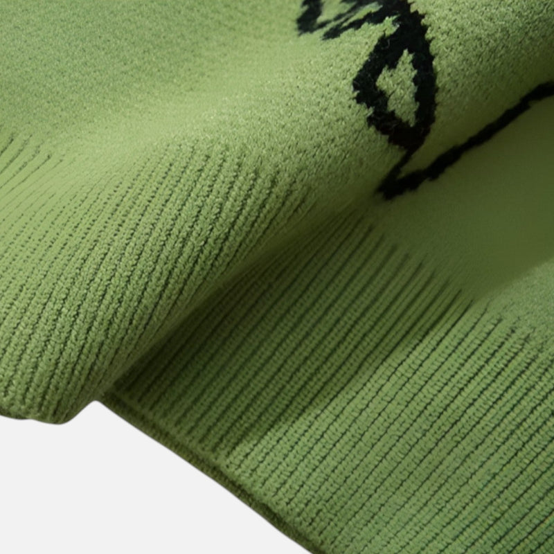 Monacogents | Oversized Dinosaur Knit Sweater