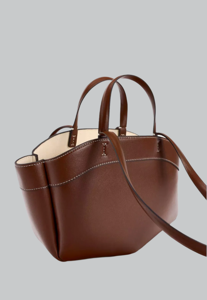 Isabella - Retro PU Leather Tote Bag