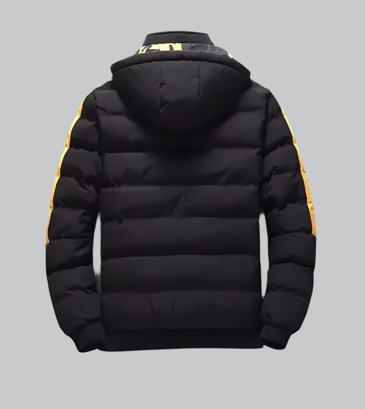 Alden - Double-Sided Padded Down Jacket with Removable Hood